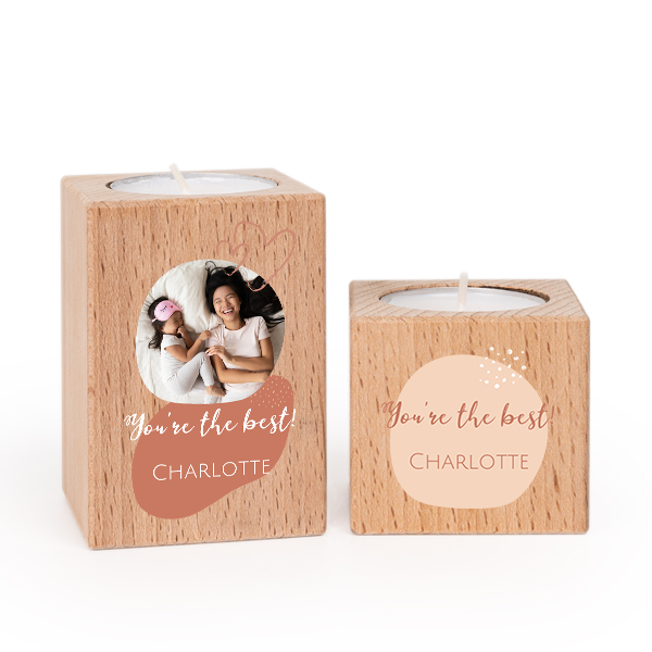 Kaarshouder met full colour print (set van 2) Kaarshouder met full colour print (set van 2)