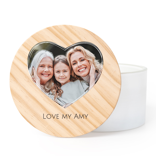 Geurkaars groot met UV-print Geurkaars groot met UV-print