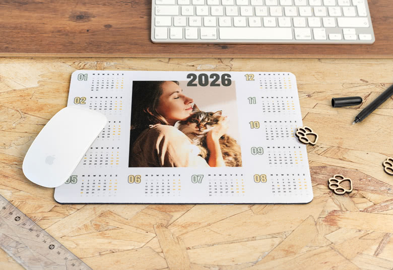 Mousepad-Kalender