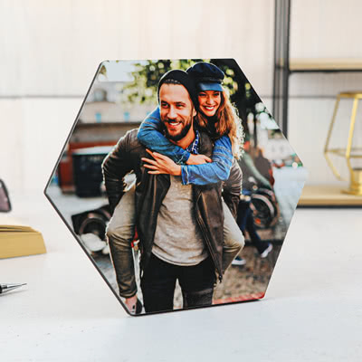 Fotoaufsteller Hexagon