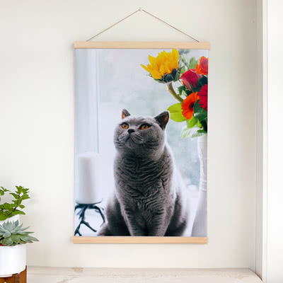 Fotoposter mit magnetischer Posterleiste